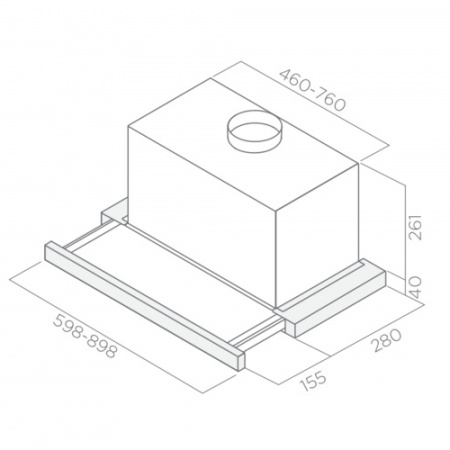 Elica ELITE 26 IX/A/60/VT